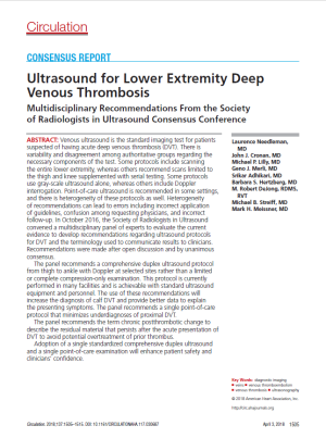 2016 conference on DVT ultrasound. 
Click here to read the associated review article.